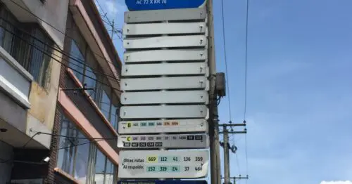 PARADERO SITP BARRIO PALO BLANCO  180A05